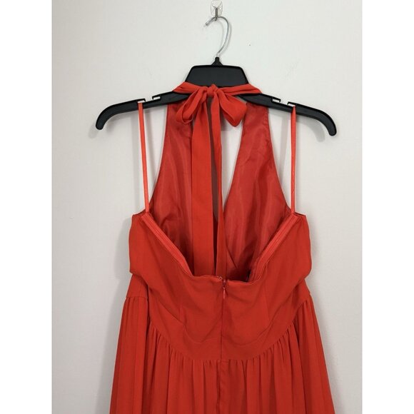 Talbots Orange Maxi Dress - Picture 6 of 10